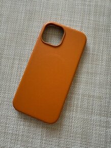 iPhone 15 leather case, hnedy - 1