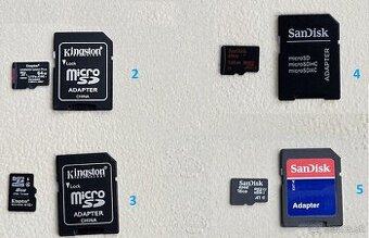 Predam SD karty (micro SD aj s adapterom)