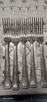 5 ks strieborné vidličky