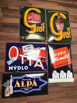 staré reklamní cedule  tabule a plagaty