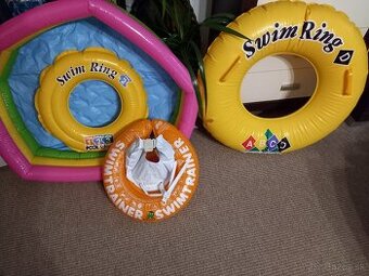 Bazénik a 3 ks plávacie kolesá SWIMTRAINER a SwimRing