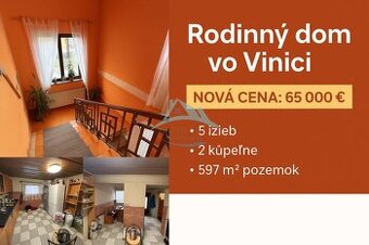 Rodinný dom Vinica okrese veľký Krtíš 65000 € + dohoda istá