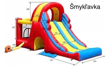 Detské šmykľavky - skákacie hrady
