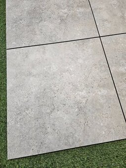 Dlažba hrubka 2 cm, aj na terče 60x60, vzhľad travertín