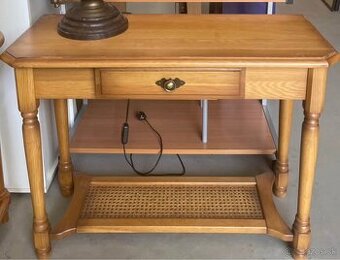 Konzolovy stolík, masív, v 63, s 83 cm, h 30 cm, bazar