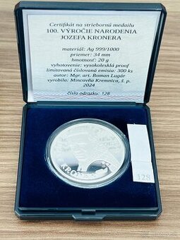 Strieborna medaila Jozef Kroner - 1