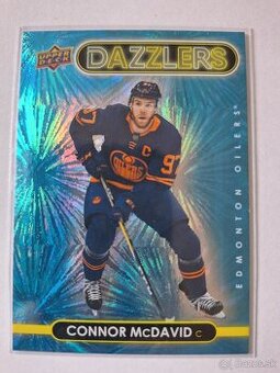 Hokejové kartičky karty Connor McDavid dazzlers blue