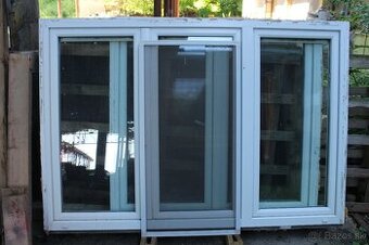 Plastové okno trojkrídlové - ROZMER - V-142cm Š-209cm