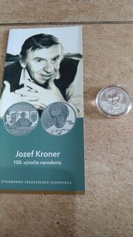 Strieborná minca Jozef Kroner BK