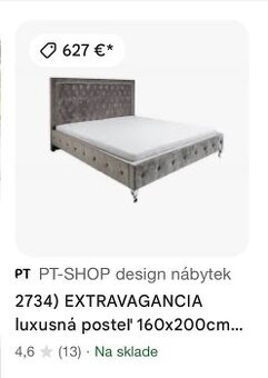 Postel Extravagancia 160x200