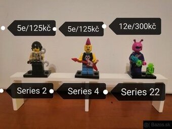 Lego zberatelské minifigures series 2, series 4 series 22.
