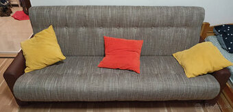 Čalúnená rozkladacia pohovka + spanie + úložný priestor