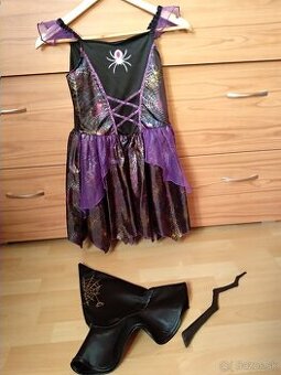 Karnevalový kostým Čarodejnica veľkosť 128