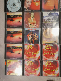 zbierka hudobných CD retro 80/90/00' a romantické kompiláci