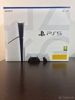PlayStation 5 (disková verzia) + 2 ovládače – výborný stav