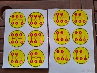 Nálepka schéma radenia Škoda 120/130