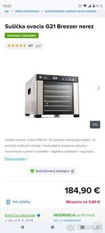 sušička ovocia ++ vakuovačka