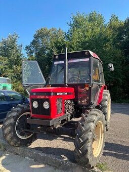 Zetor 7745+vlečka+navijak na drevo
