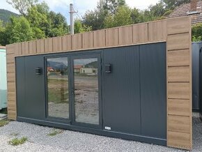 Záhradny domček Mobilný kontajner 6m x 3m s WC