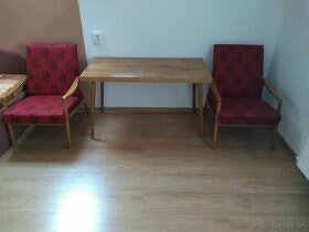 Retro fotelky a stolík - 1