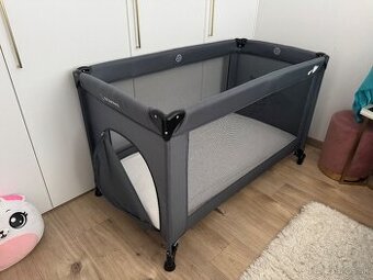 Detská prenosná postielka Bomimi + matrac + plachta