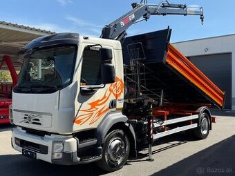 VOLVO FL280 SKLÁPAČ TROJSTRANNÝ HYDRAULICKÁ RUKA HIAB