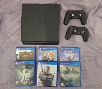 PS4 slim 500gb + hry