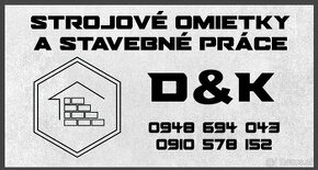 Strojové omietky a stavebné práce