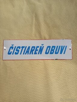Tabuľka ČISTIAREŇ OBUVI