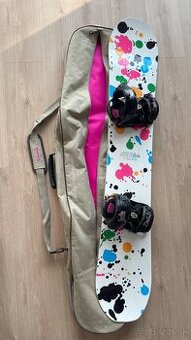 Snowboard s taškou