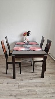 Jedálenský stôl so 6 stoličkami - 1