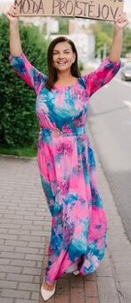 Letné dlhé šaty Prostejov č. 46 s visačkou NOVÉ