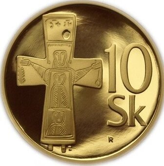 Au 10 Sk zlatá replika