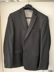 Čierny pánsky oblek sako+nohavice  zn. Koutný v.48