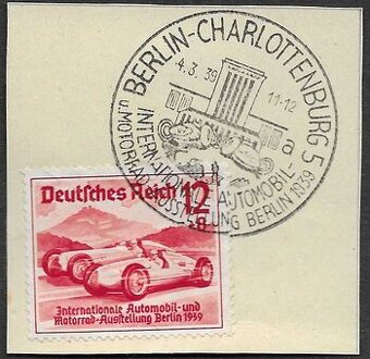 NEMECKO💥Reich (AARI.950.) 1939 Automobile Exhibition in Ber