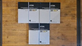 3x TDK LX35-180M,1100m 26cm ALU NAB TDK cívka