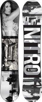 Snowboard Nitro addict 155 + viazanie burton size M
