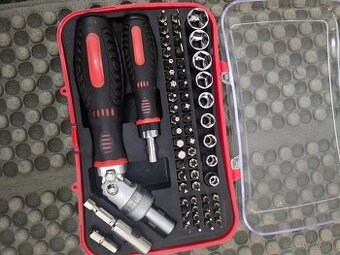 Skrutkovač sada – račňový, imbusový, plochý, krížový a torx,