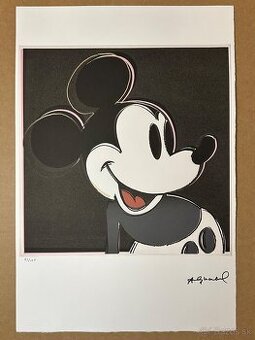 Andy Warhol "Mickey Mouse " Limitovaná edícia_Certifikát