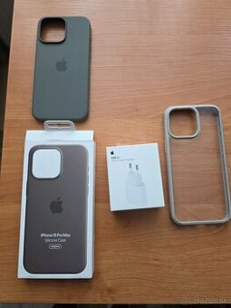 iPhone15ProMax Silicone case clay Original novy