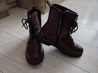 Clenkove topanky, vel.39 burgundy