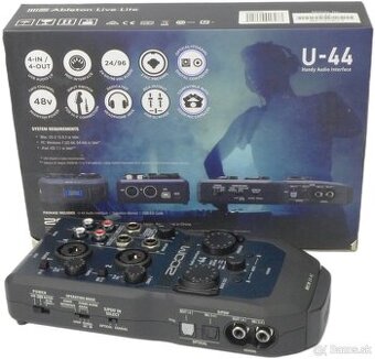 ZOOM U-44 – kompaktný 4-in/4-out USB audio interface + MIDI