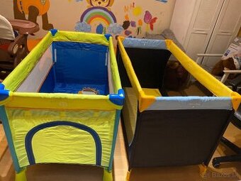 Prenosnu postieľku.