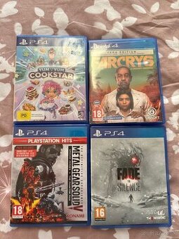 Hry pouzivane na PS4