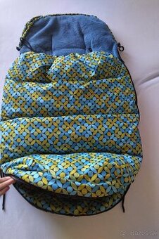 Zimny fusak - ako novy, modro-zleny