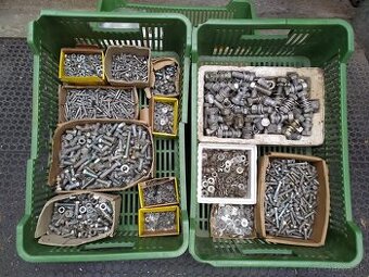 Skrutky, matice, šróby, podložky