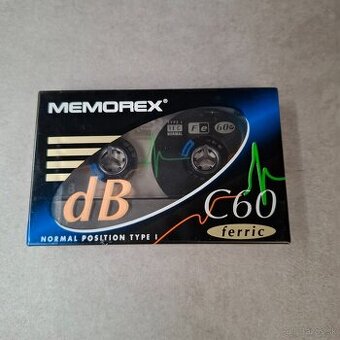 Memorex - DB C 60 min / Normal / audio kazeta / nová