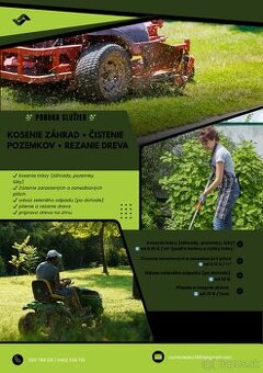 🌿 Kosenie a čistenie záhrad 🌿