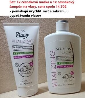 Nový set - cesnakový šampón a cesnaková maska na vlasy