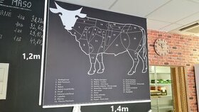 Obraz zvieraťa do predajne mäsa a potravín